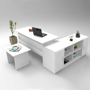 Arredo ufficio moderno completo bianco Task-2