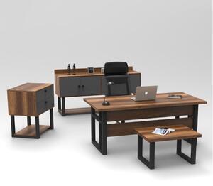 Arredo ufficio moderno completo rovere scuro Wonder-2