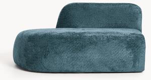 Chaise longue in teddy bouclé Wolke