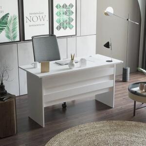 Scrivania ufficio moderna lineare 140xH74 cm bianco Task
