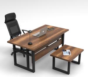 Arredo ufficio moderno scrivania tavolino rovere scuro Wonder