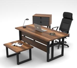 Arredo ufficio moderno completo rovere scuro Wonder-1