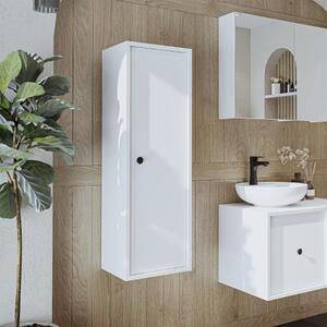 Colonna bagno alta sospesa 1 anta 35xH110 cm bianco Lido