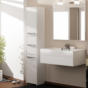 Colonna bagno moderna 3 ante 40xH170 bianco Bliss