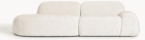 Chaise longue componibile 3 posti in teddy bouclé Wolke