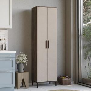 Colonna bagno moderna a terra 2 ante 50xH184 cm visone beige Elias