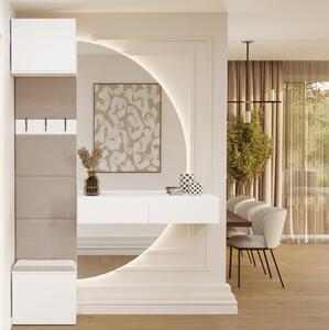 Colonna appendiabiti mobile ingresso moderno 50xH238 cm bianco Berlino