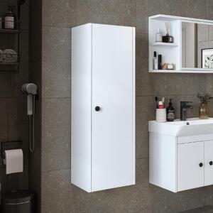 Colonna bagno moderna sospesa ripiani 35xH110 cm bianco Cascade