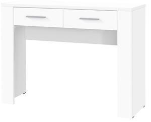 Consolle ingresso moderna 2 cassetti 100xH76 bianco Yuma