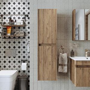 Colonna bagno sospesa 2 ante 35xH115 cm rovere Corallo