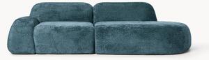 Chaise longue componibile 3 posti in teddy bouclé Wolke
