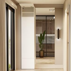 Colonna mobile ingresso moderno 50xH238 cm bianco Berlino