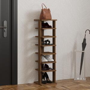 Colonna scarpiera moderna 30xH110cm noce Shoe