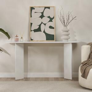 Consolle ingresso moderna design 150xH75cm bianco Nivea