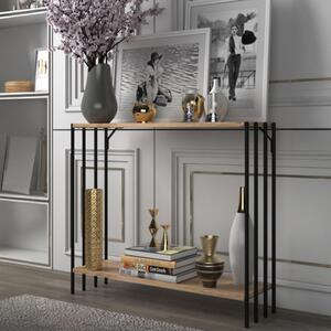 Consolle ingresso moderna 90xH74cm rovere nero Forma