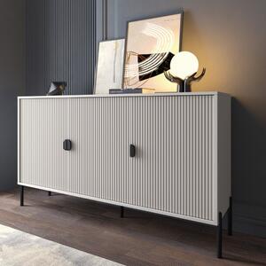 Credenza madia moderna 3 ante 154xH87 beige nero Varo