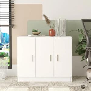 Credenza madia moderna 3 ante design 89xH74 cm bianco Task