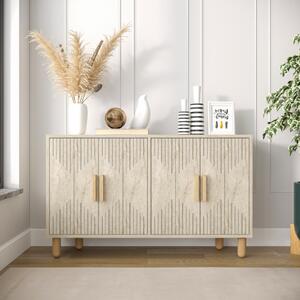 Credenza madia moderna design 4 ante 120xH73 cm marmo Galnor