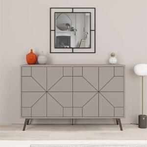 Credenza madia moderna design 123xH77 4 ante tortora Masai