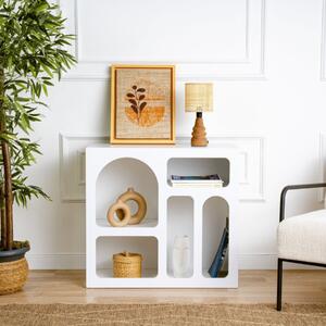 Credenza madia moderna design vani 80xH74 cm bianco Corvik