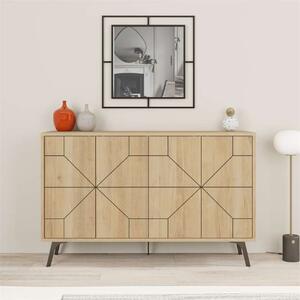 Credenza madia moderna design 123xH77 4 ante rovere Masai