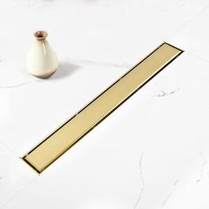 Scarico doccia lineare - Pannello per piastrelle 2 in 1 - Oro - 1524 cm - Schneller Wasserablauf