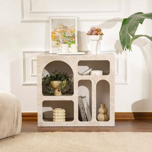 Credenza madia moderna design vani 80xH74 cm marmo Corvik
