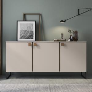 Credenza madia moderna 3 ante 184xH86 beige quercia Icon