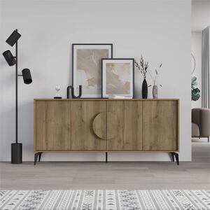 Credenza madia moderna design 180xH82 4 ante quercia Freya