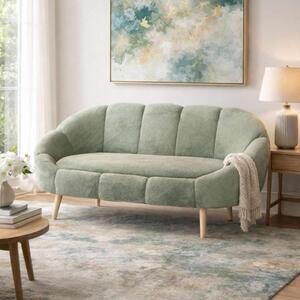 Divano 2 posti design ufficio attesa 130 cm verde Nuvola