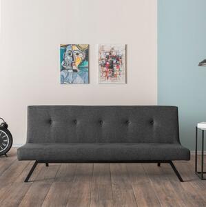 Divano letto 3 posti clic clac reclinabile 180 cm antracite Kapas