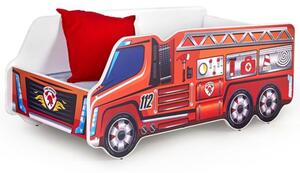 Lettino bambino 140x70 camion pompieri Fire