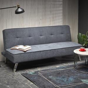 Divano letto moderno 173xH80 2 posti design grigio Elite