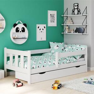 Lettino bambino neonato 80x160 con cassettone bianco Baby