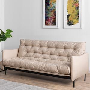 Divano letto matrimoniale 3 posti 200 cm beige Fiocco