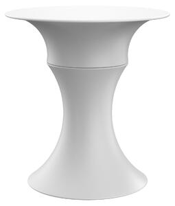 Tavolino da Giardino Componibile Ø37x47 cm in Resina Arkema Olimpo Bianco