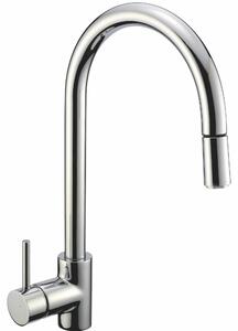 Rubinetto Cucina Miscelatore Monocomando Doccetta Estraibile Apell AP7790CR Cromato
