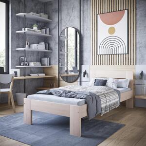 Letto singolo bambini ragazzi moderno 90x200cm rovere Hans