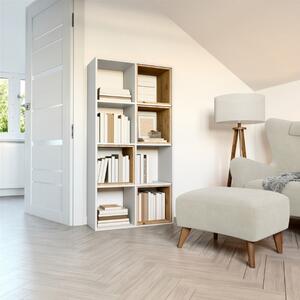 Libreria design moderno soggiorno 147xH75 bianco Leer-4