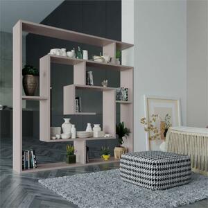 Libreria moderna design soggiorno 125xH129 tortora Maze
