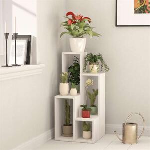 Libreria moderna fioriera portapiante design 42xH89 cm bianco Edera