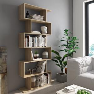Libreria moderna soggiorno 80xH191 rovere Aro