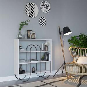 Libreria moderna design soggiorno bassa ufficio 97xH99 bianco Brigitte