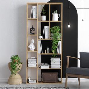 Libreria moderna soggiorno design parete 75xH170 cm rovere Aurelia