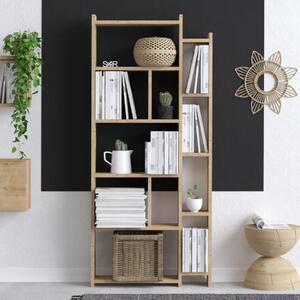 Libreria moderna soggiorno design colonna 65xH150 cm rovere Aurelia