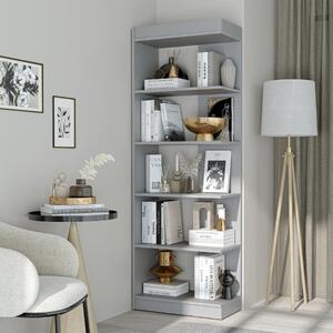 Libreria moderna soggiorno design ufficio 68xH196 cm grigio Venere