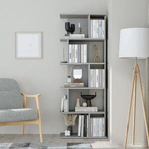 Libreria moderna soggiorno design ufficio 62xH165 cm grigio Scripta