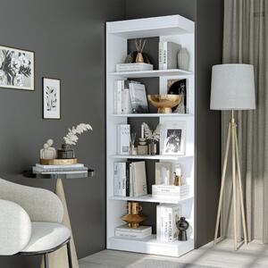 Libreria moderna soggiorno design ufficio 68xH196 cm bianco Venere