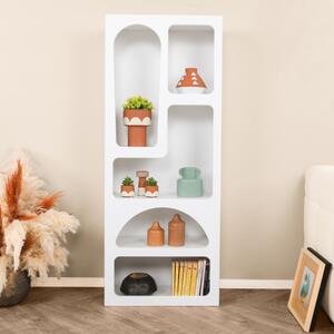 Libreria moderna soggiorno design colonna 60xH150 cm bianco Orven