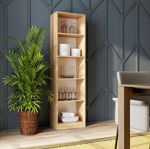 Libreria moderna soggiorno design 50xH181 cm rovere oldwook Marrakech